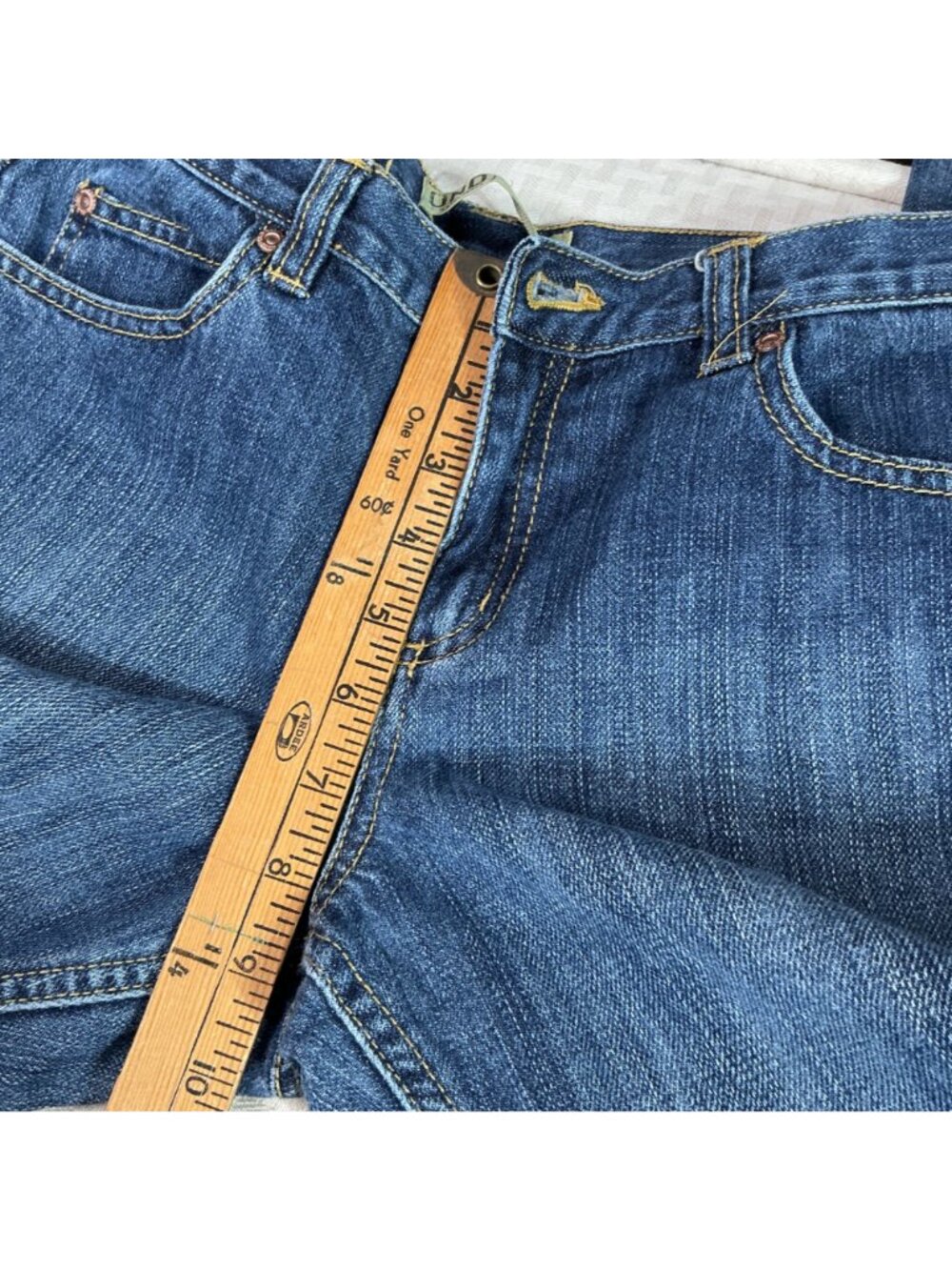 Women's Old Navy Classic Low Rise Flare Leg Jeans size 14 Plus 100% Cotton - Picture 9 of 10